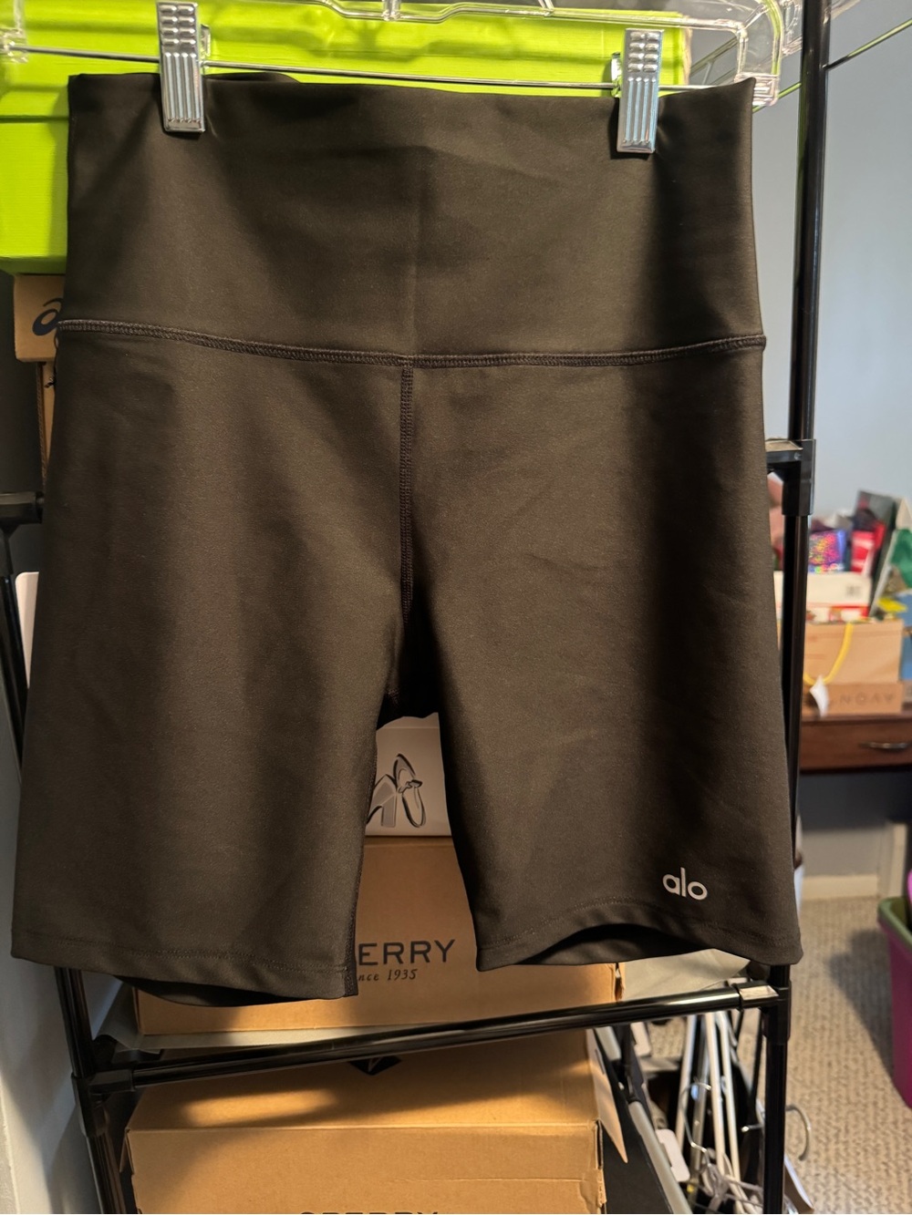 ALO Yoga Black High-Rise Women's Bike Shorts
